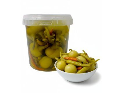 nakládané chili papričky, feferonky